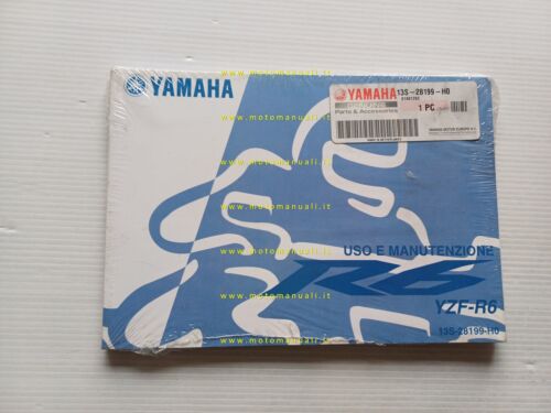 Yamaha YZF R6 13S 2009 manuale uso manutenzione originale italiano …