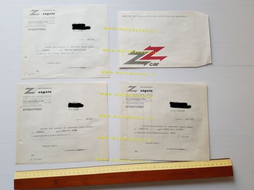 Zagato lotto 3 lettere su carta intestata anni 80 e …