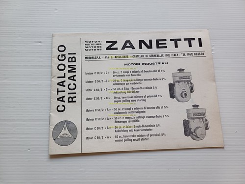 Zanetti Motore Industriale C 50.2 catalogo ricambi originale