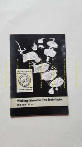 Zundapp 100-125 manuale officina motore INGLESE originale workshop manual