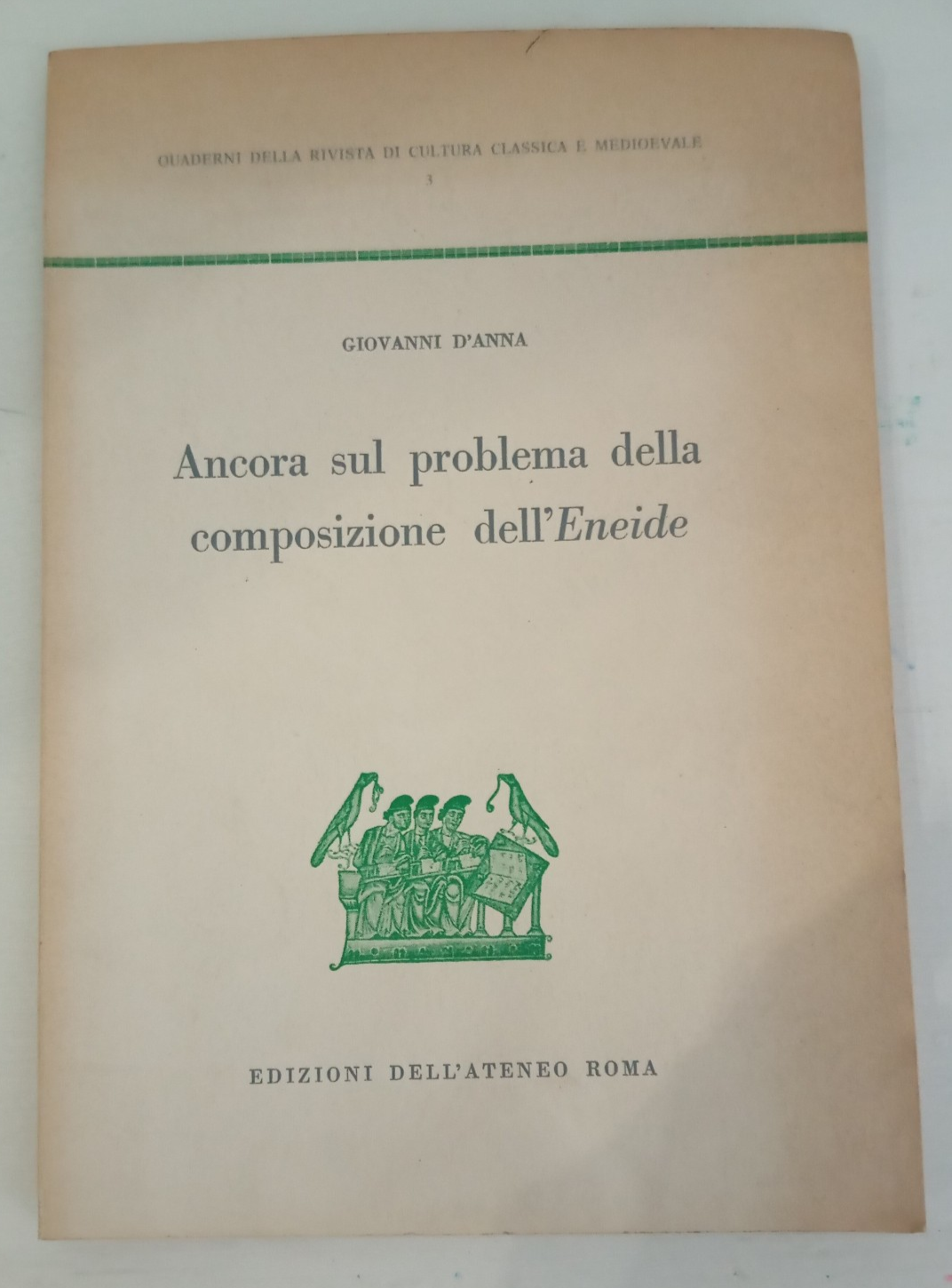 Ancora sul problema della composizione dell'Eneide, Giovanni D'Anna, 1961