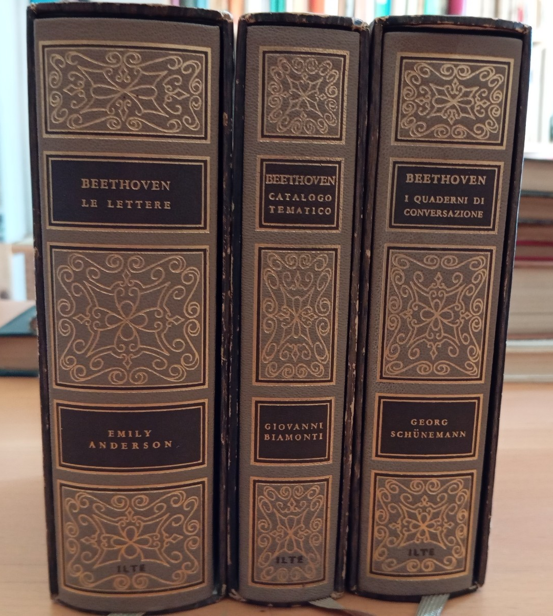 Beethoven Lettere Quaderni Conversazione Catalogo Tematico 3 Voll ILTE 1968