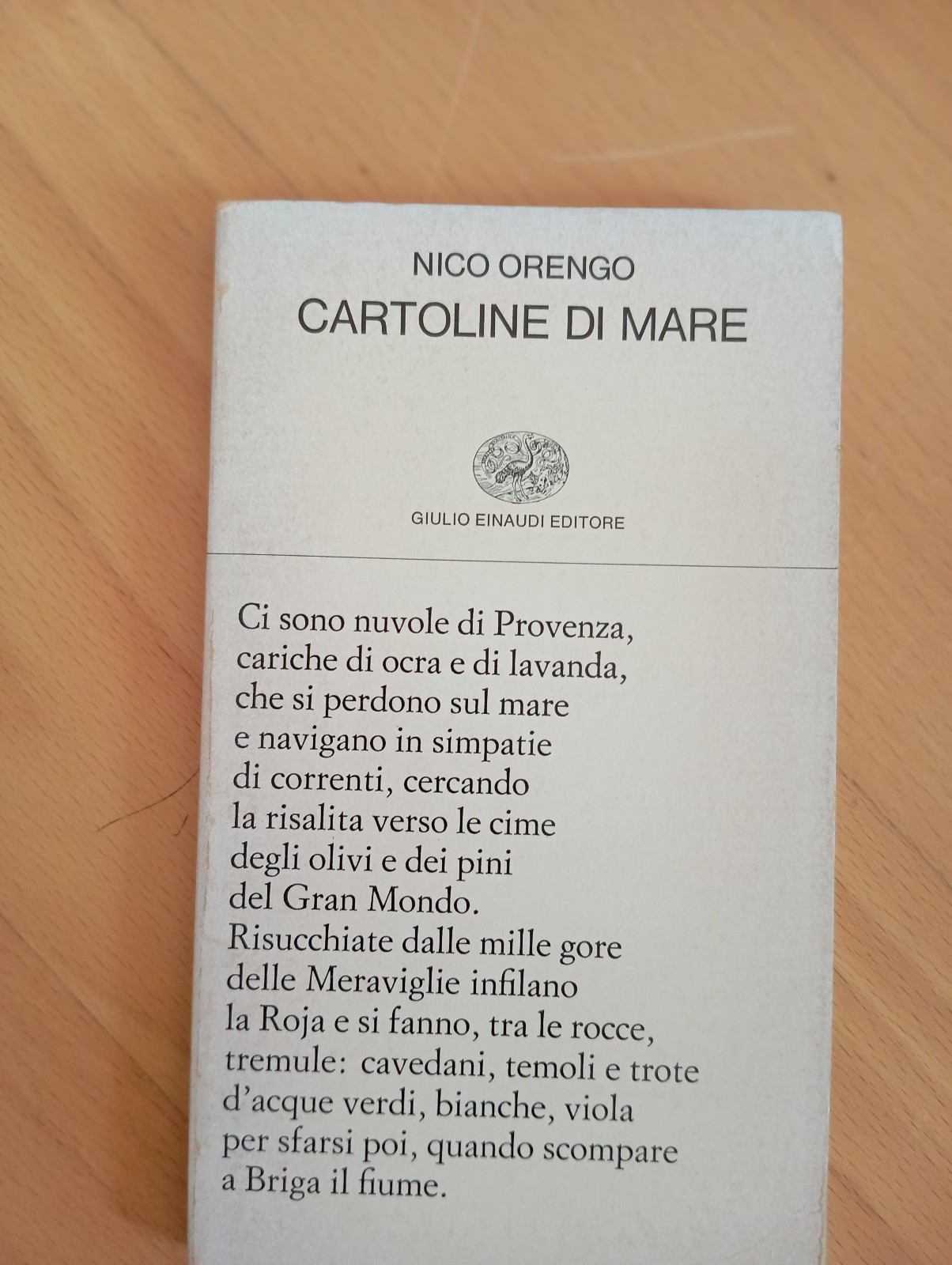 Cartoline di Mare, Nico Orengo, Einaudi, 1984