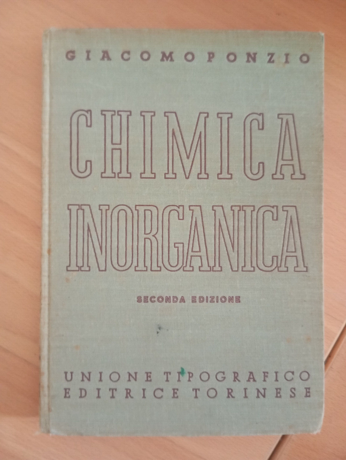 Chimica inorganica, Giacomo Ponzio, UTET, 1941, per collezionisti