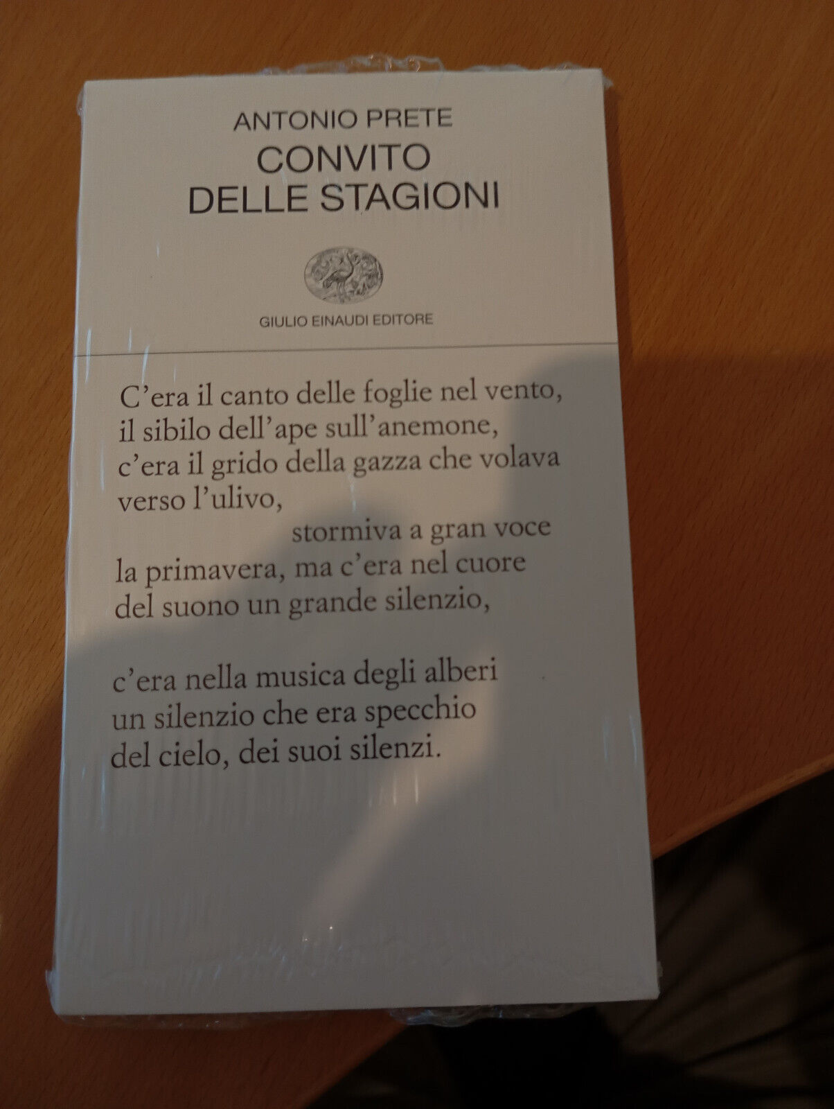 Convito delle stagioni, Antonio prete, Einaudi, 2024