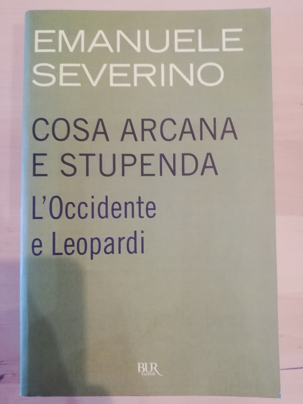 Cosa arcana e stupenda. L'Occidente e Leopardi, Emanuele Severino, Rizzoli, …