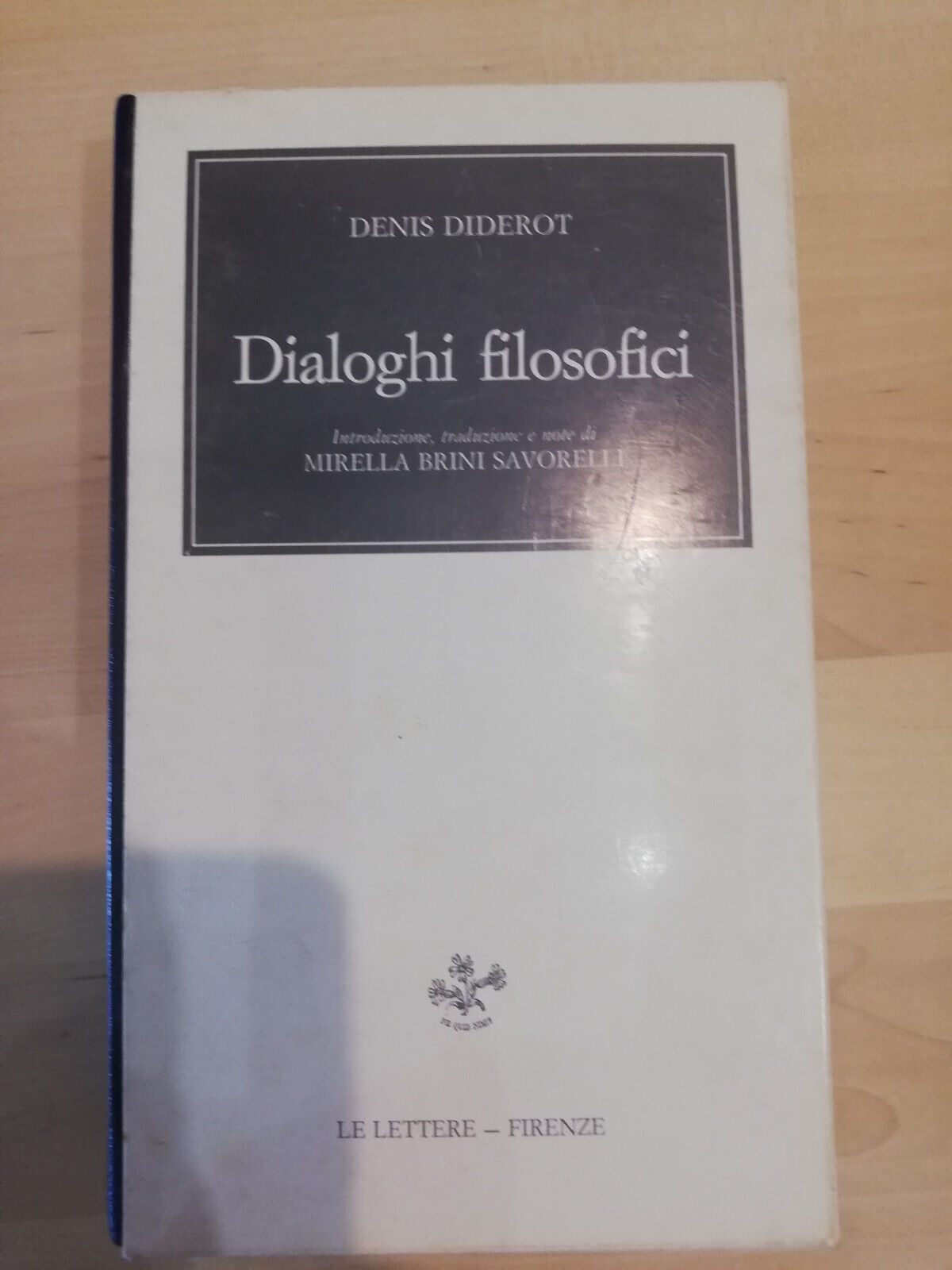 Dialoghi filosofici, Denis Diderot, Le lettere, 1990