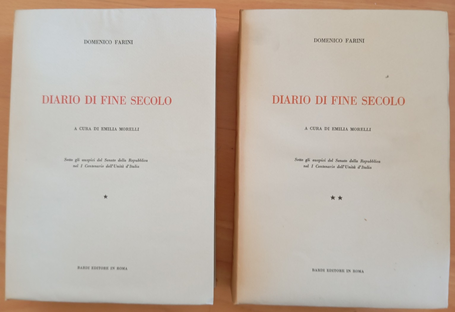 Diario di fine secolo, due volumi e cofanetto, Domenico Farini, …