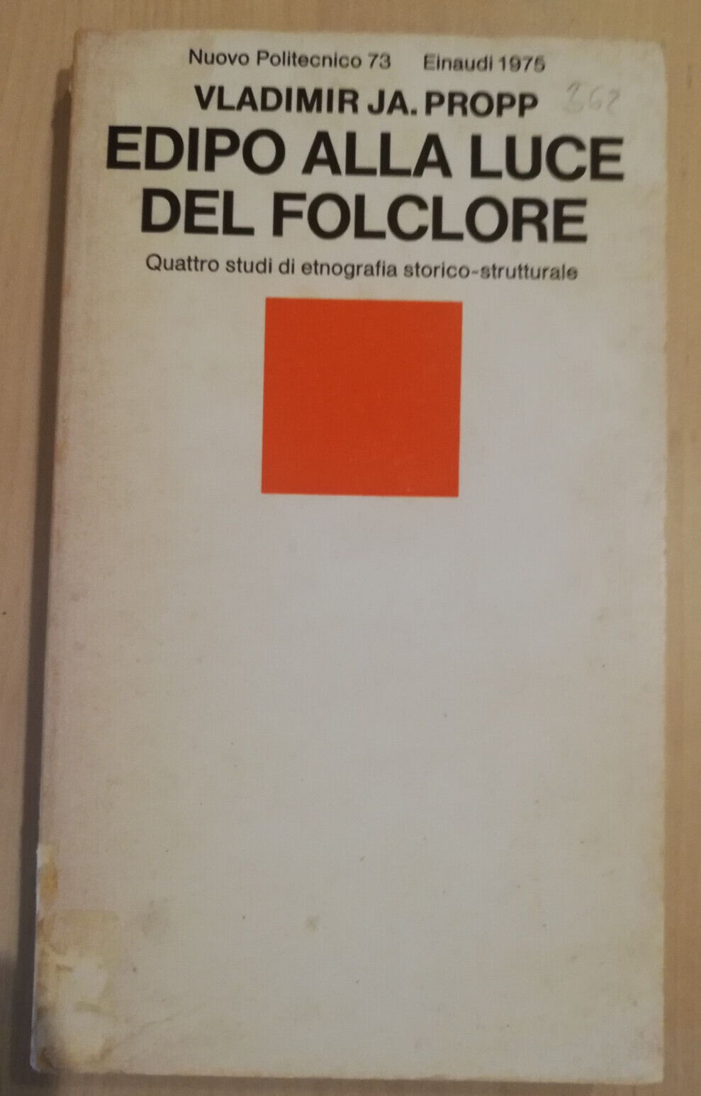 Edipo alla luce del folclore, Vladimir Propp, 1975, Einaudi