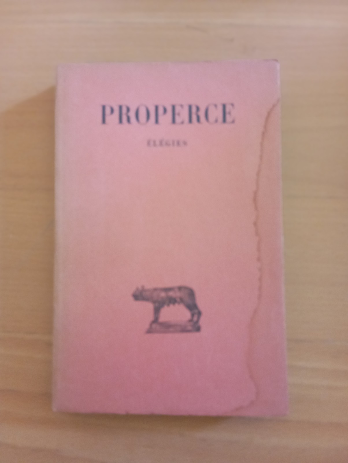 Elegie, Properzio, (Properce), D. Paganelli, Les Belles Lettres, 1964