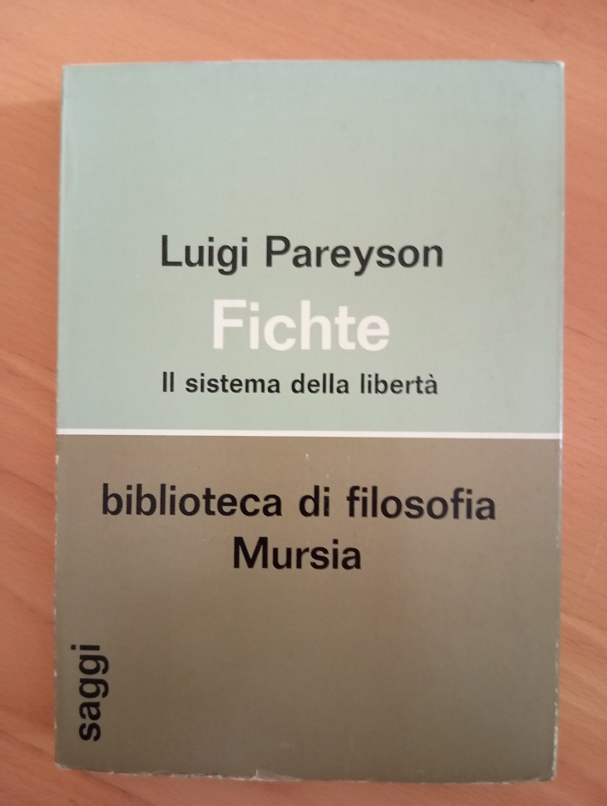 Fichte, il sistema della libertà, Luigi Pareyson, Mursia, 1976