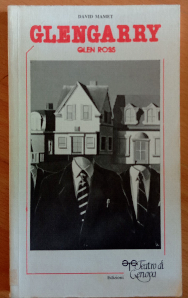 Glengarry Glen Ross, David Mamet, Teatro di Genova, 1985, raro, …
