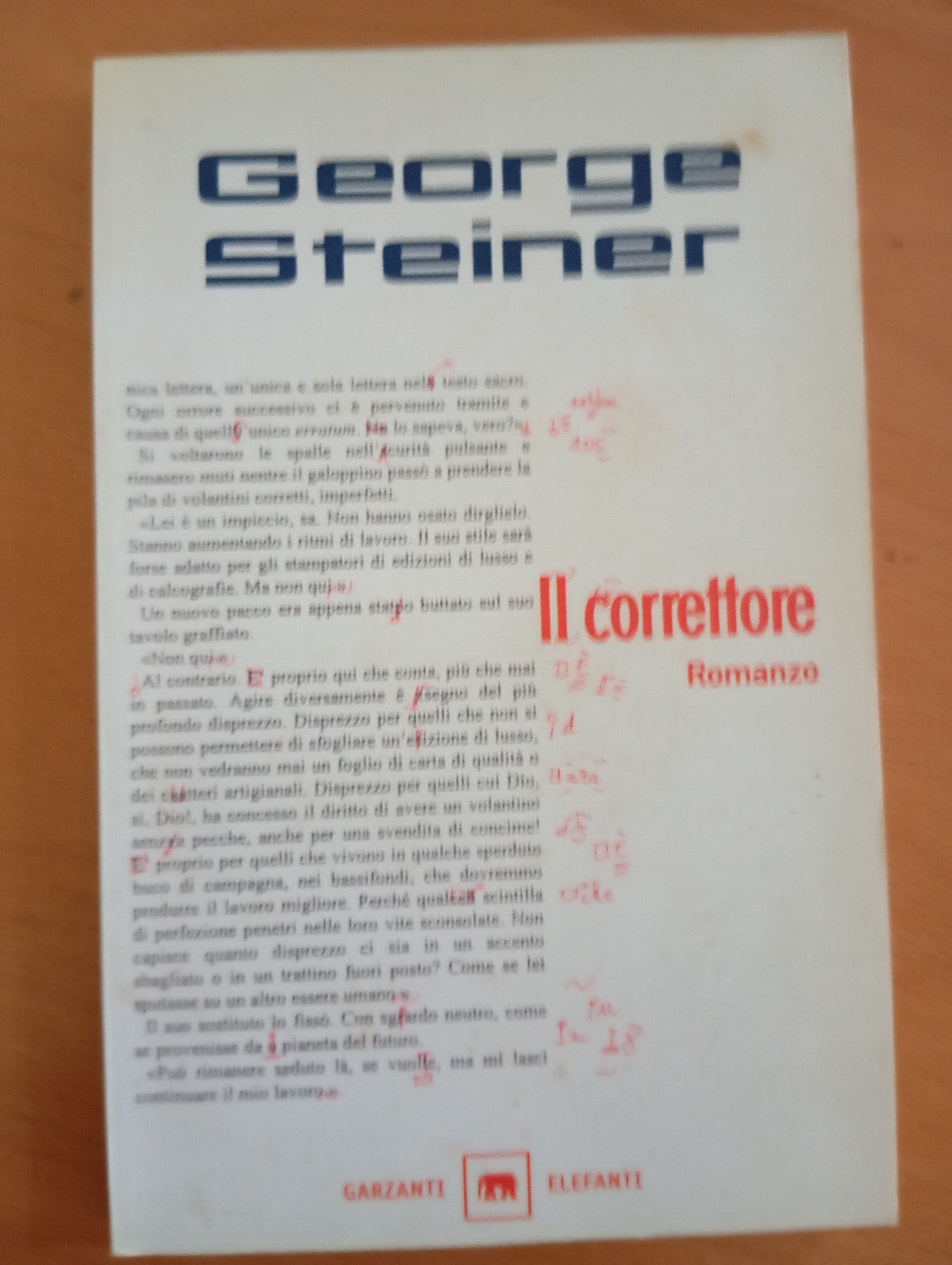 Il correttore, George Steiner, Garzanti, 1999