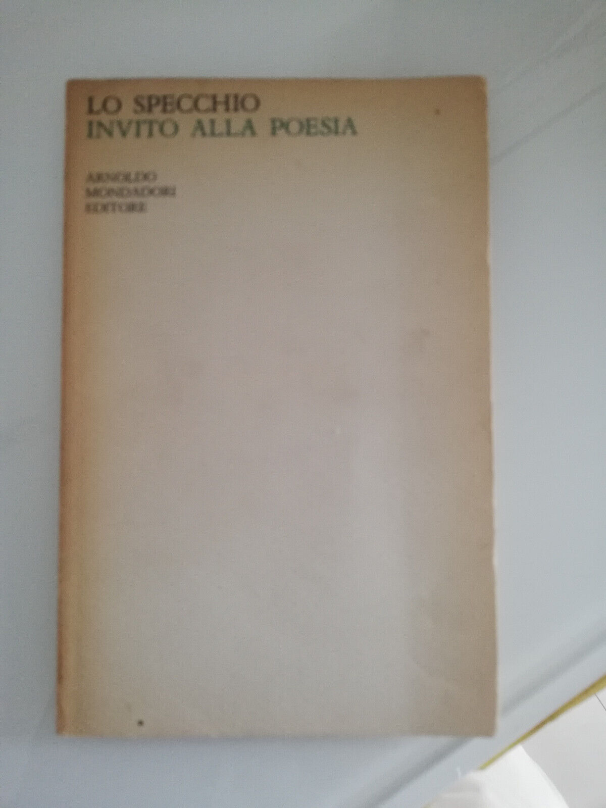 invito alla poesia, Lo specchio Mondadori