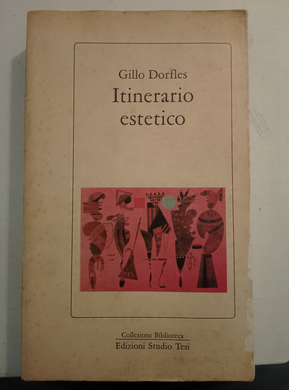 Itinerario estetico, Gillo Dorfles, Studio Tesi, 1987