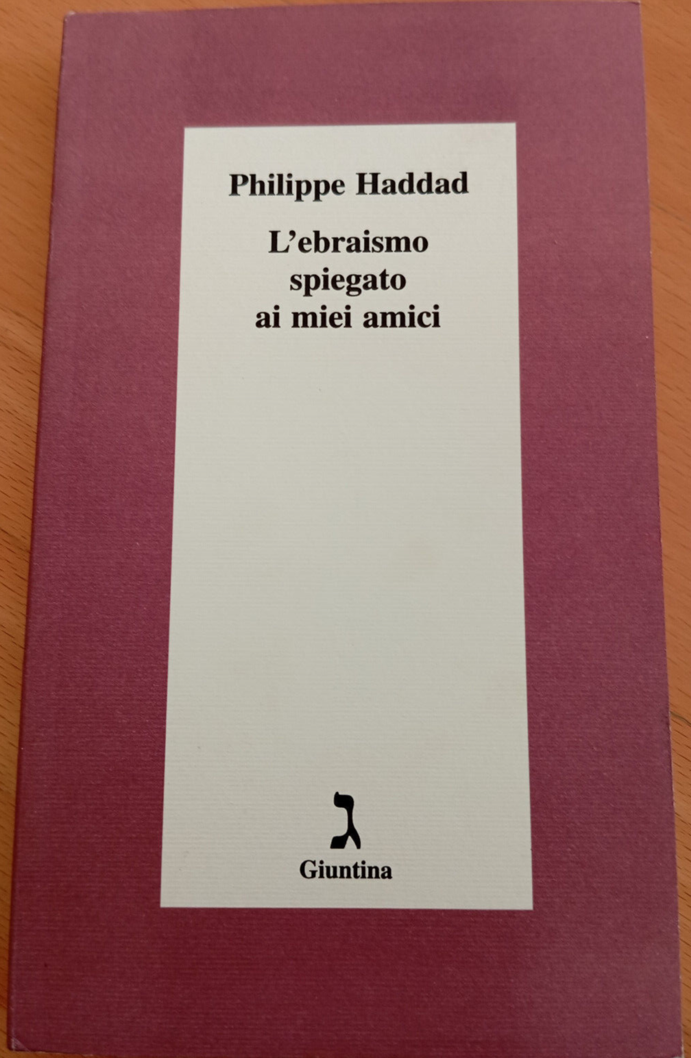 L'ebraismo spiegato ai miei amici, Philippe Haddad, Giuntina, 2003
