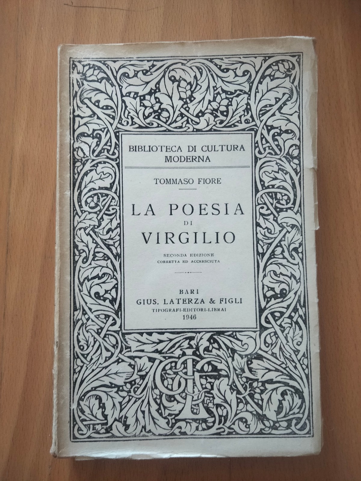 La poesia di Virgilio, Tommaso Fiore, Laterza, 1946