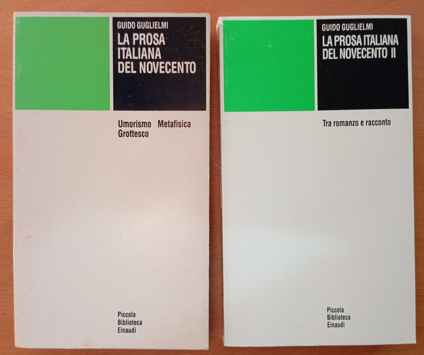 La prosa italiana del Novecento, volumi I e II, Guido …