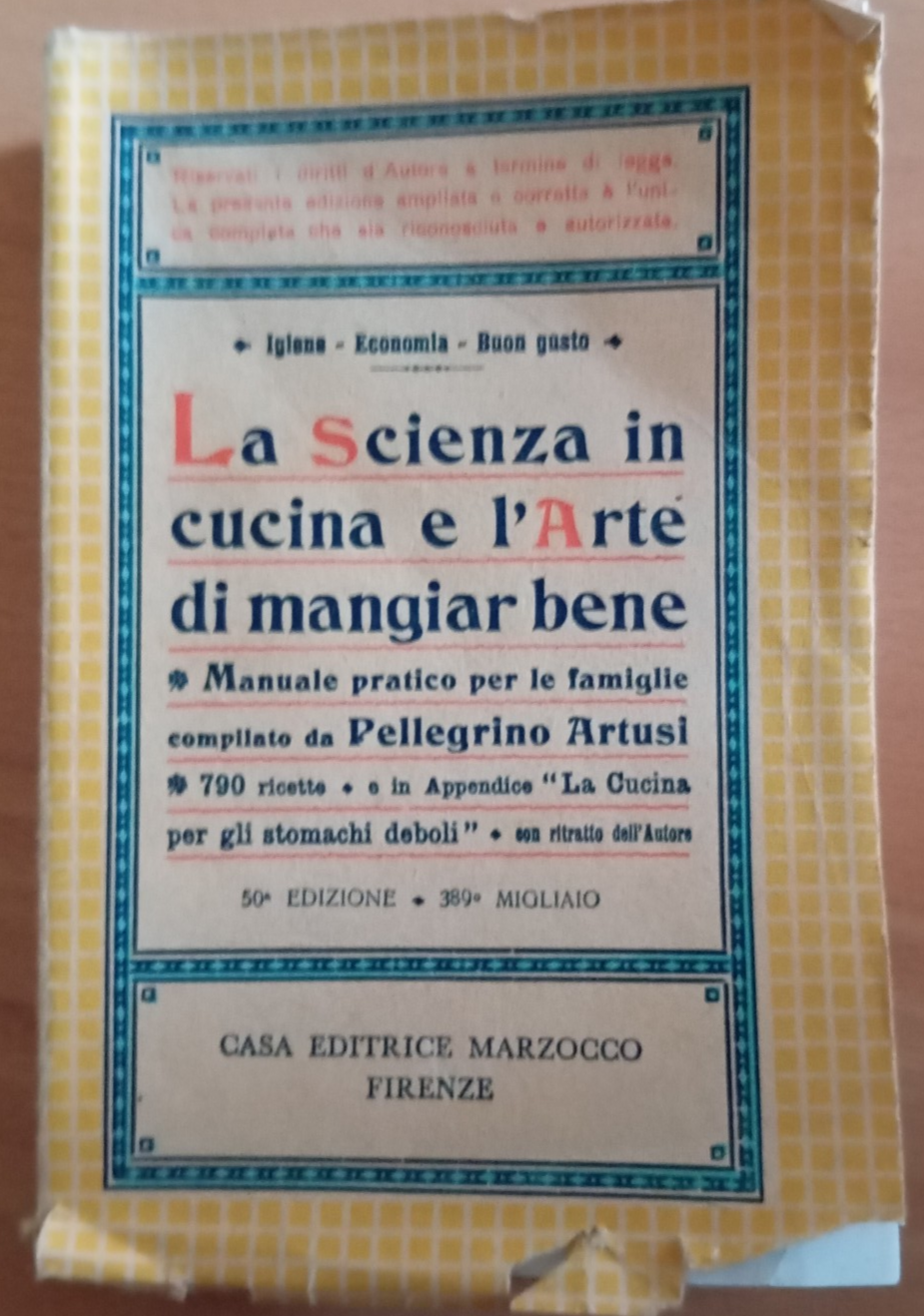 La scienza in cucina e l'arte di mangiar bene, Pellegrino …