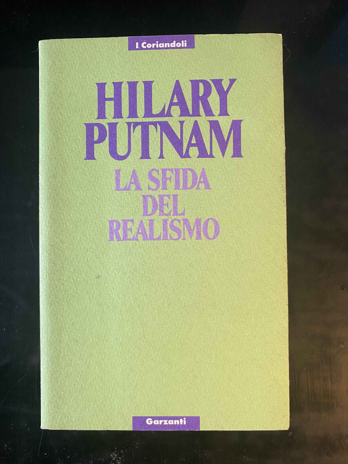 La sfida del realismo, Hilary Putnam, Garzanti, 1991