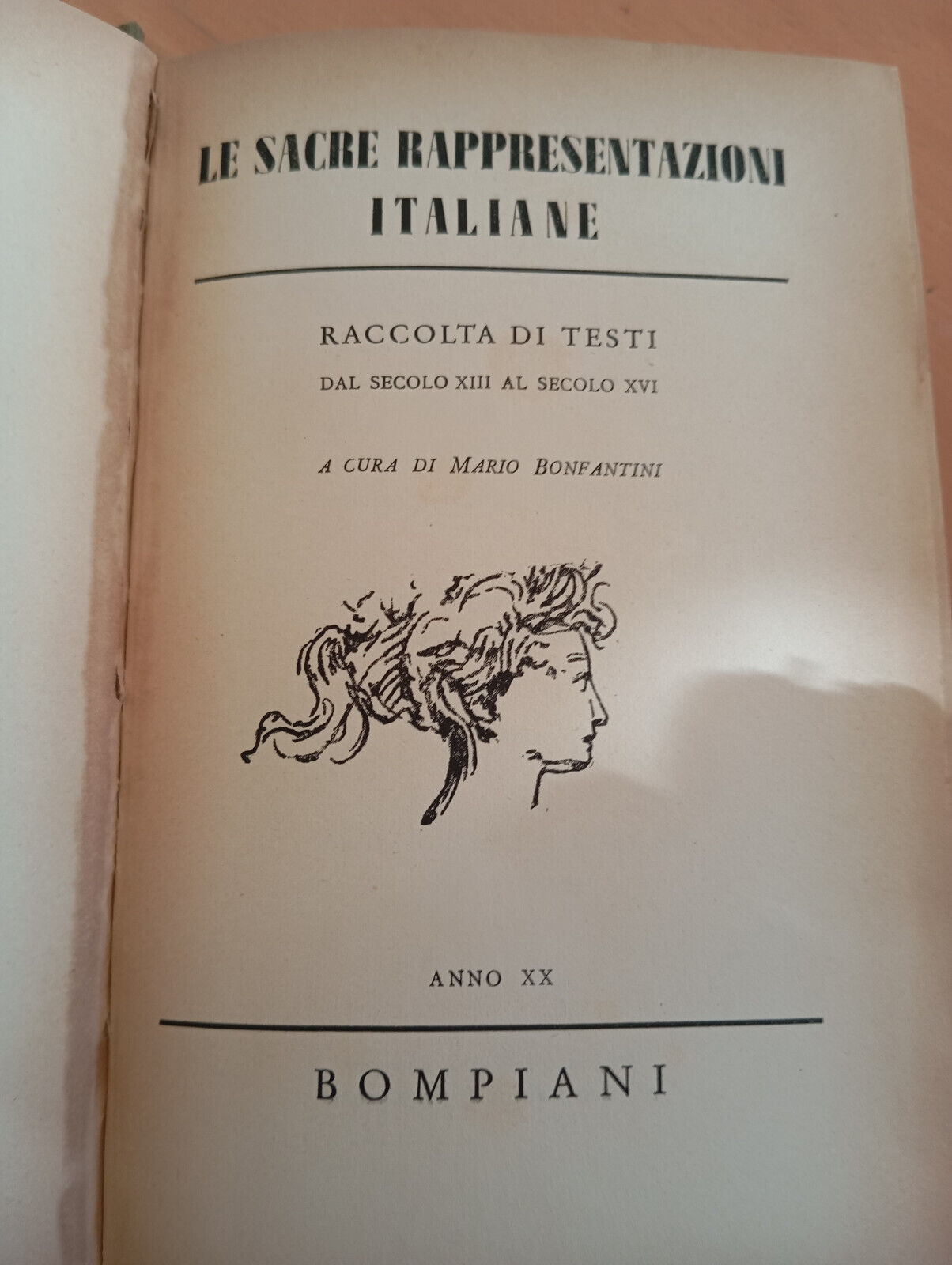 Le sacre rappresentazioni italiane, Mario Bonfantini, Bompiani, 1942