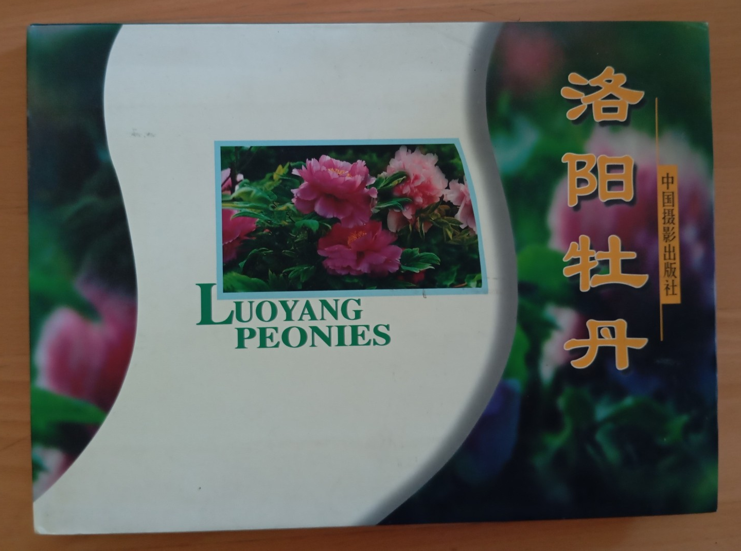 Libro fotografico raro "Luoyang Peonies" Cina 2001
