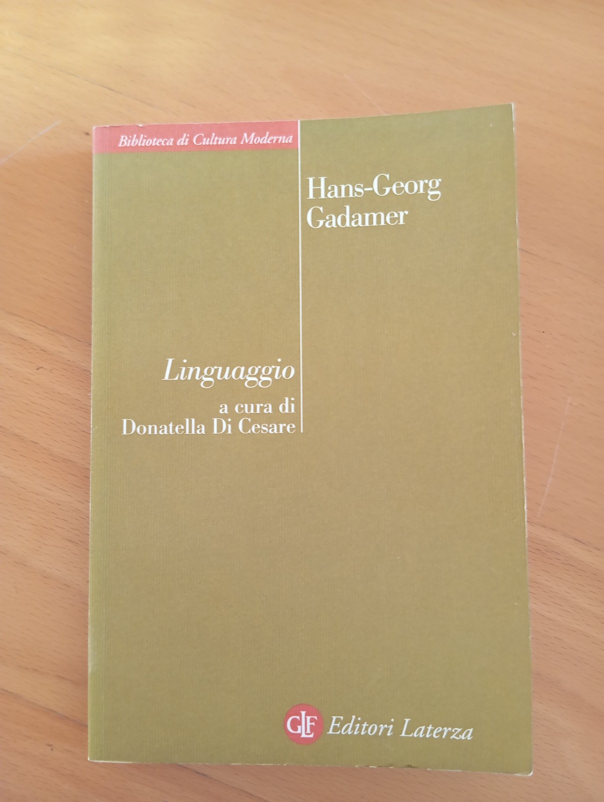 Liguaggio, Hans-Geaorg Gadamer, A cura Donatella De Cesare, Laterza, 2005 …