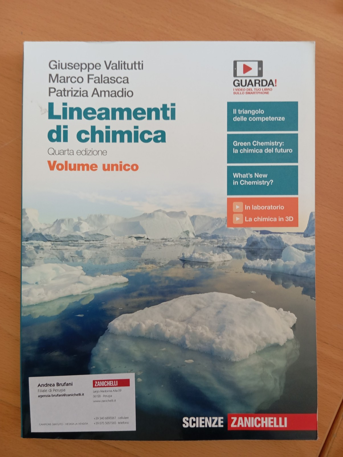Lineamenti di chimica, Volume unico, Valiutti Falasca Amadio, Zanichelli, 2019