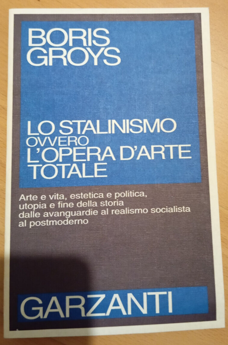 Lo stalinismo ovvero l'opera d'arte totale, Boris Groys, Garzanti, 1992