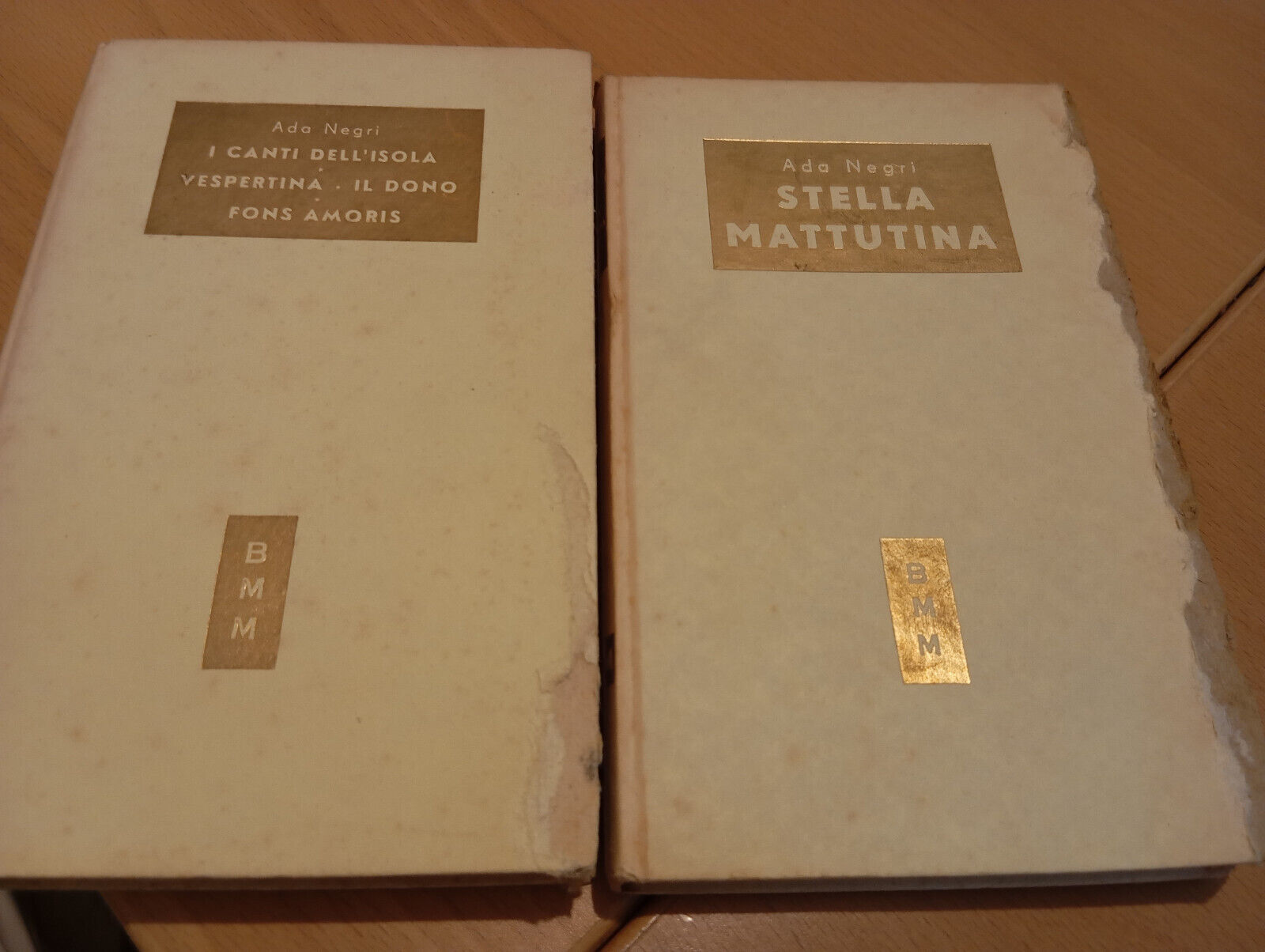 Lotto 2 libri BMM Ada Negri, Stella mattutina, Canti dell'isola …