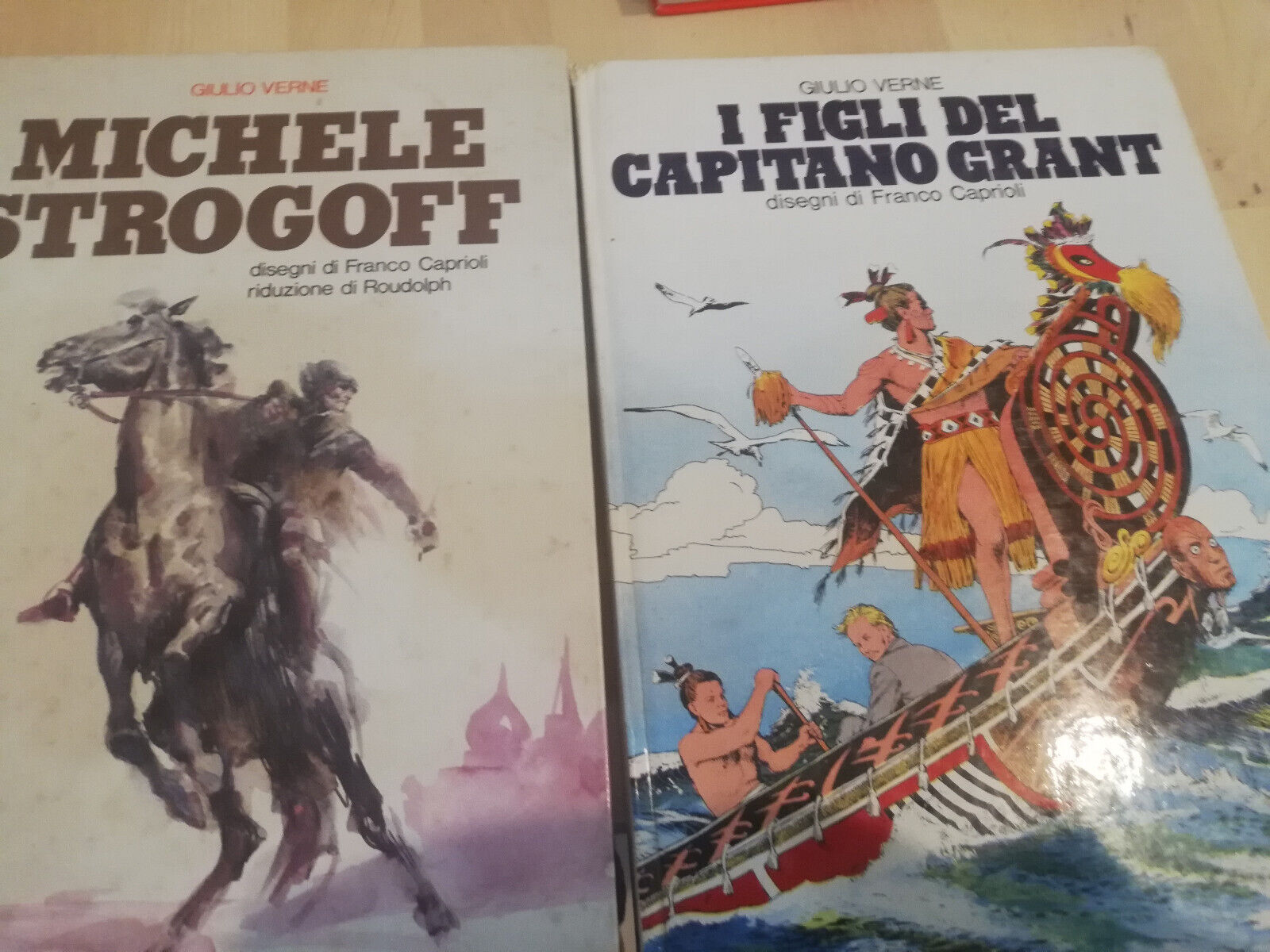 Lotto 2 libri di Giulio Verne a fumetti, Michele Strogoff, …