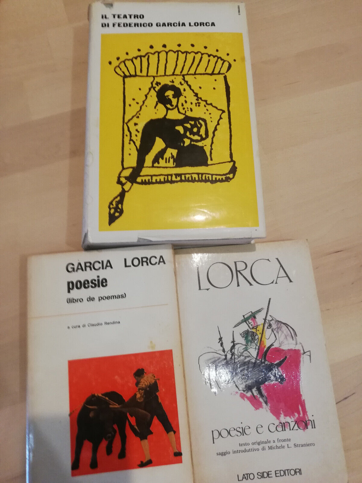 Lotto 3 libri di Garcia Lorca, Teatro, Poesie, Canzoni