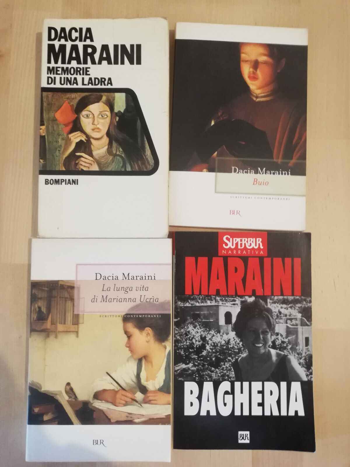 Lotto 4 libri di Dacia Maraini, Bagheria, Buio, Memorie ladra, …