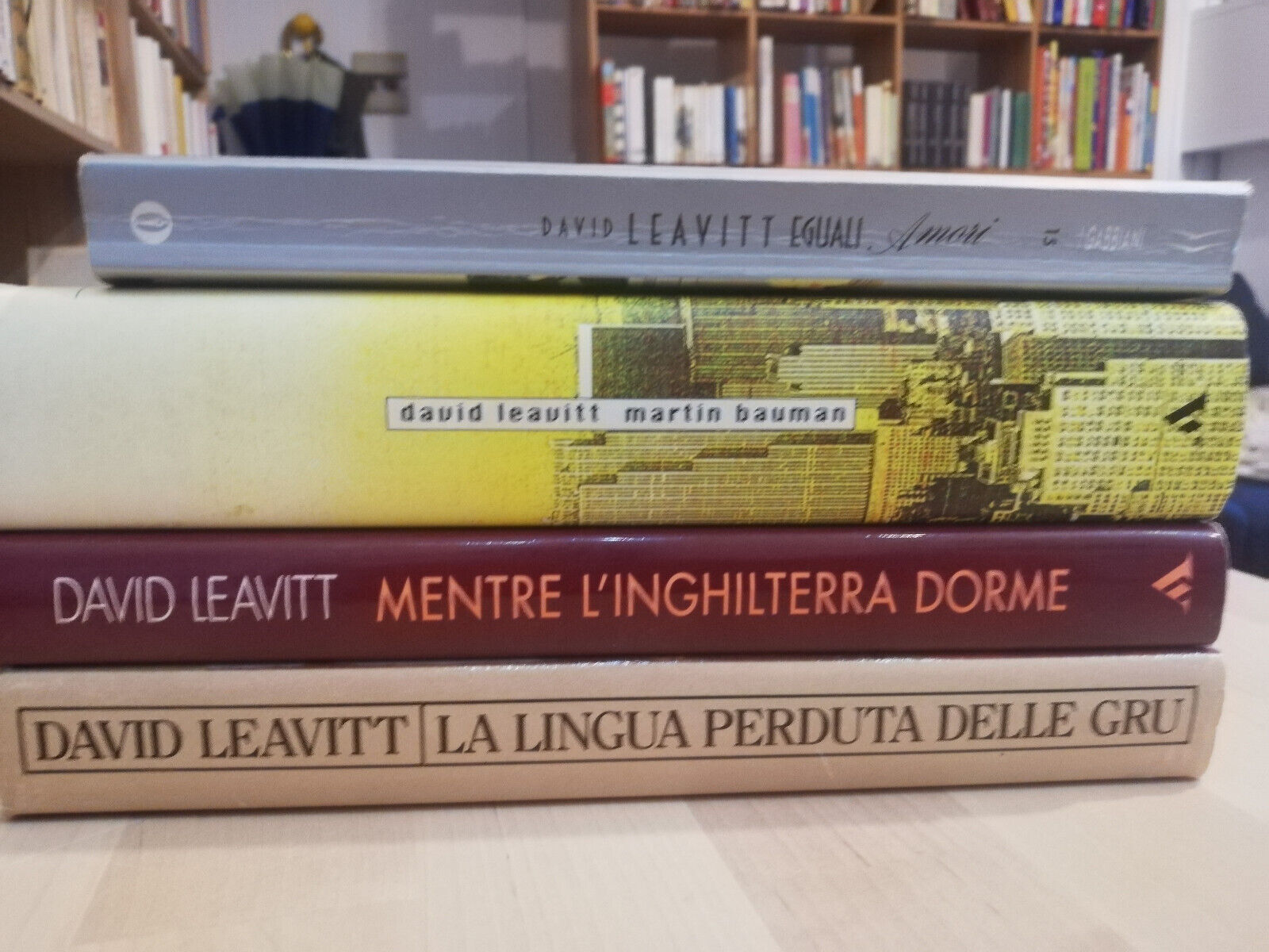 Lotto 4 libri di David Leavitt, Lingua gru Inghilterra dorme …