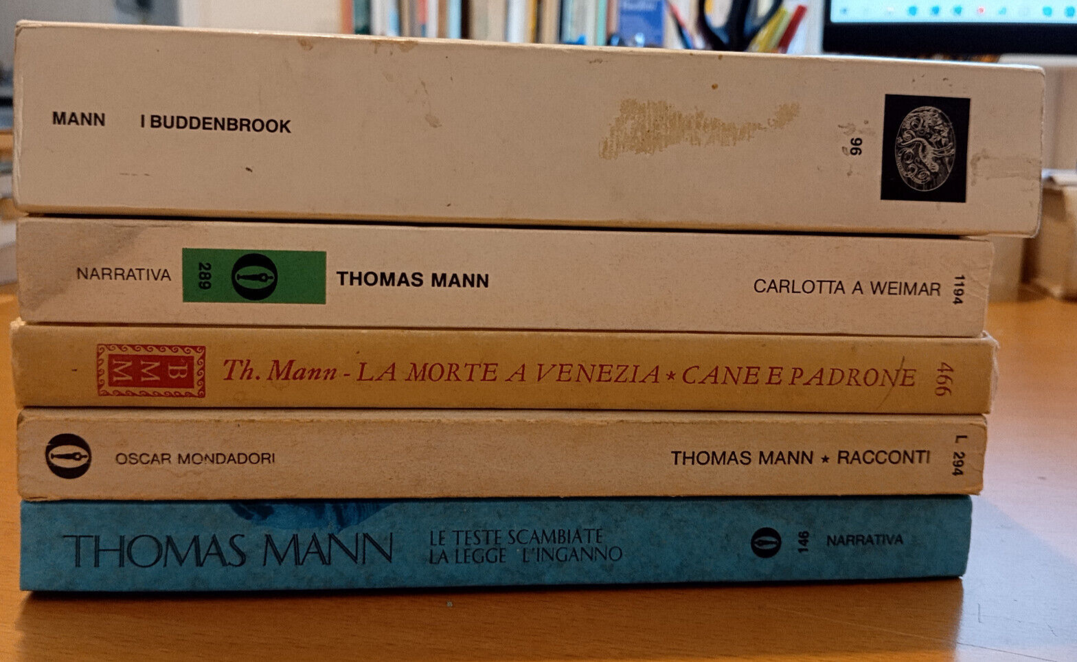 Lotto 5 libri di Thomas Mann, Buddenbrook, morte Venezia, racconti, …