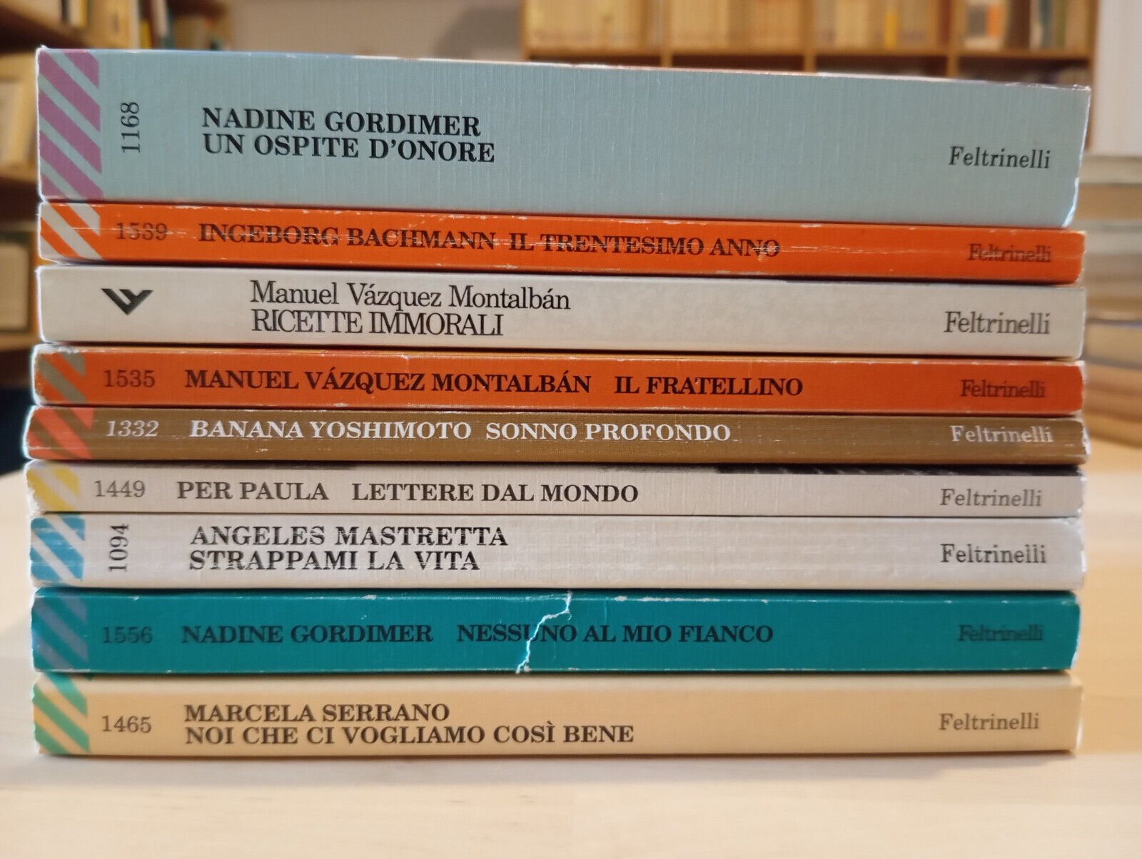 Lotto 9 Feltrinelli Serrano Gordimer Mastretta Montalban Yoshimoto Bachmann