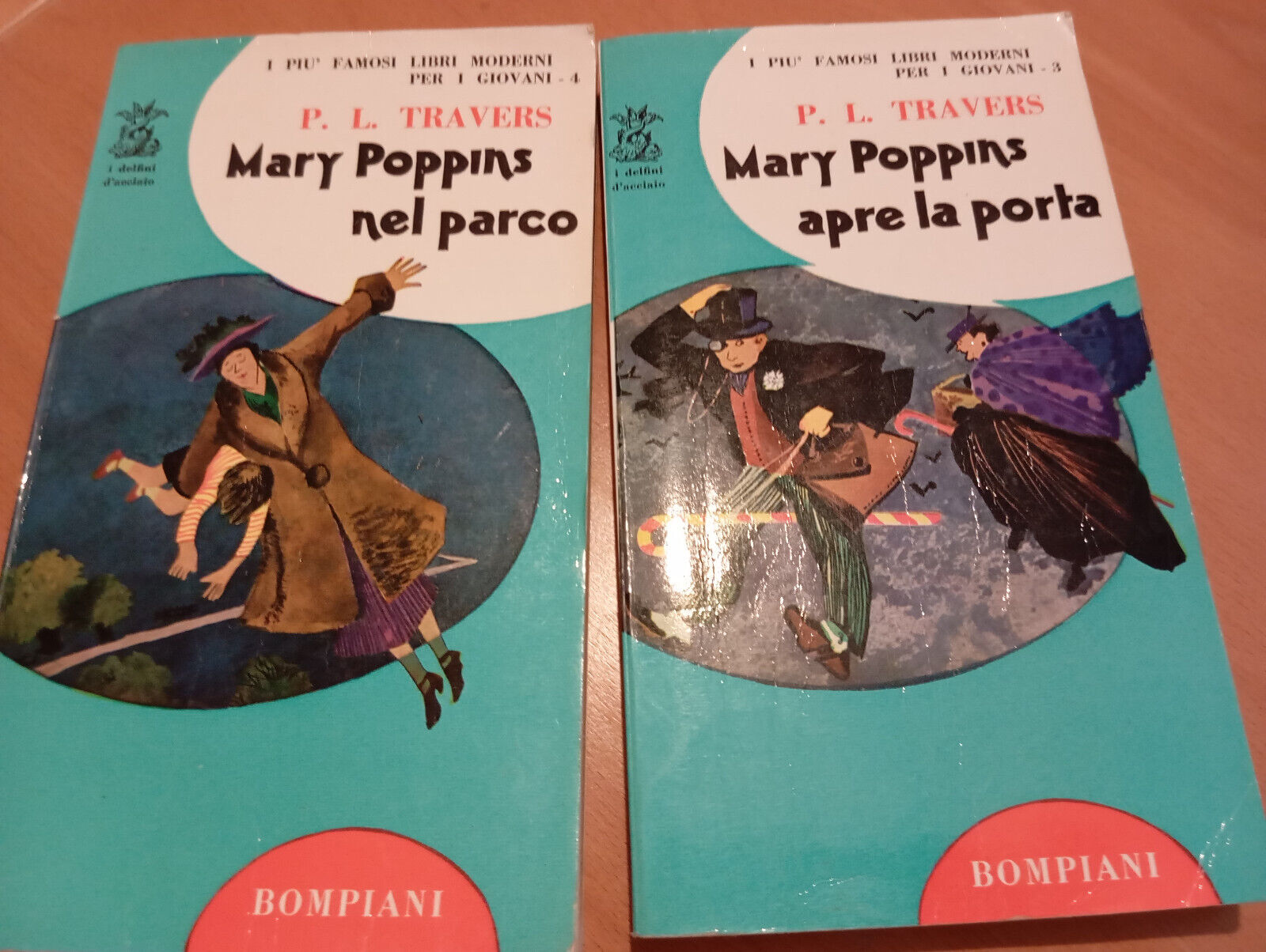 Lotto due libri Mary Poppins Bompiani 1966 nel parco, apre …