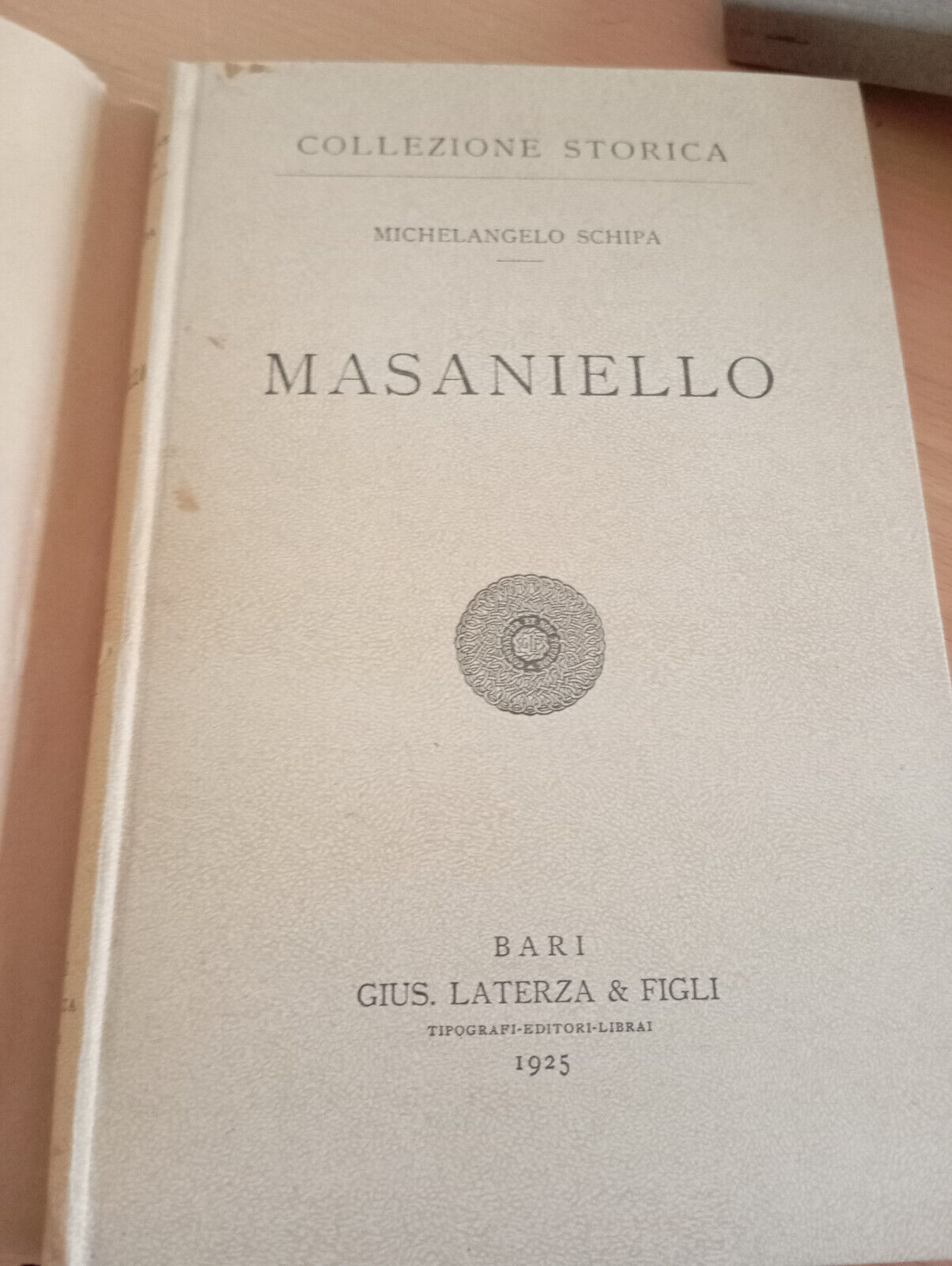 Masaniello, Michelangelo Schipa, Laterza, 1925