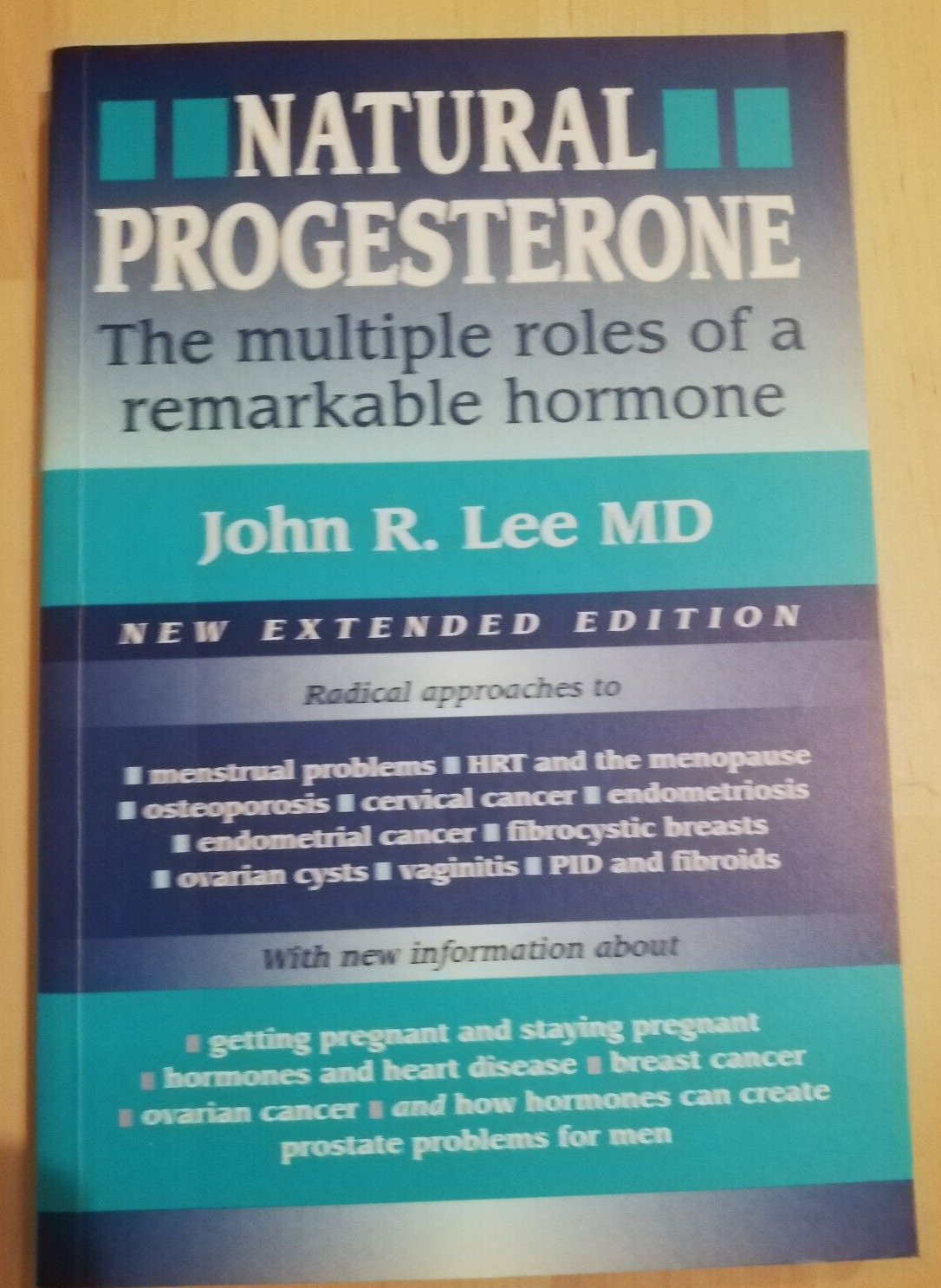 Natural progesterone, John R. Lee, 2003, Jon Carpenter