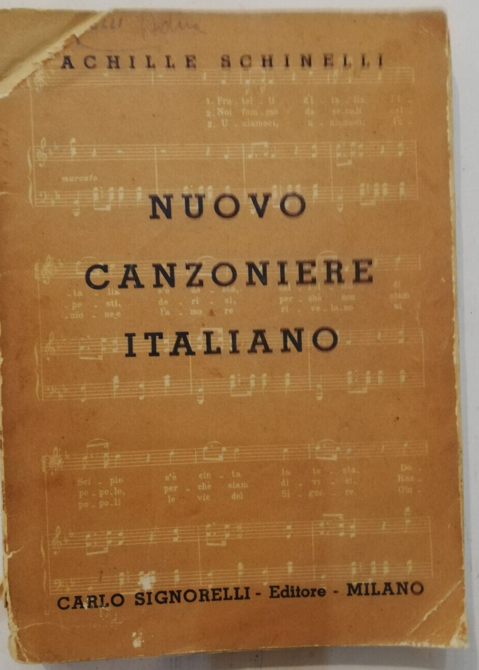 Nuovo canzoniere italiano, Schinelli, 1951