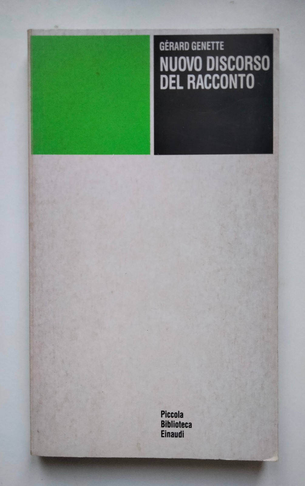 Nuovo discorso del racconto Gerard Genette, Einaudi PBE, 1987