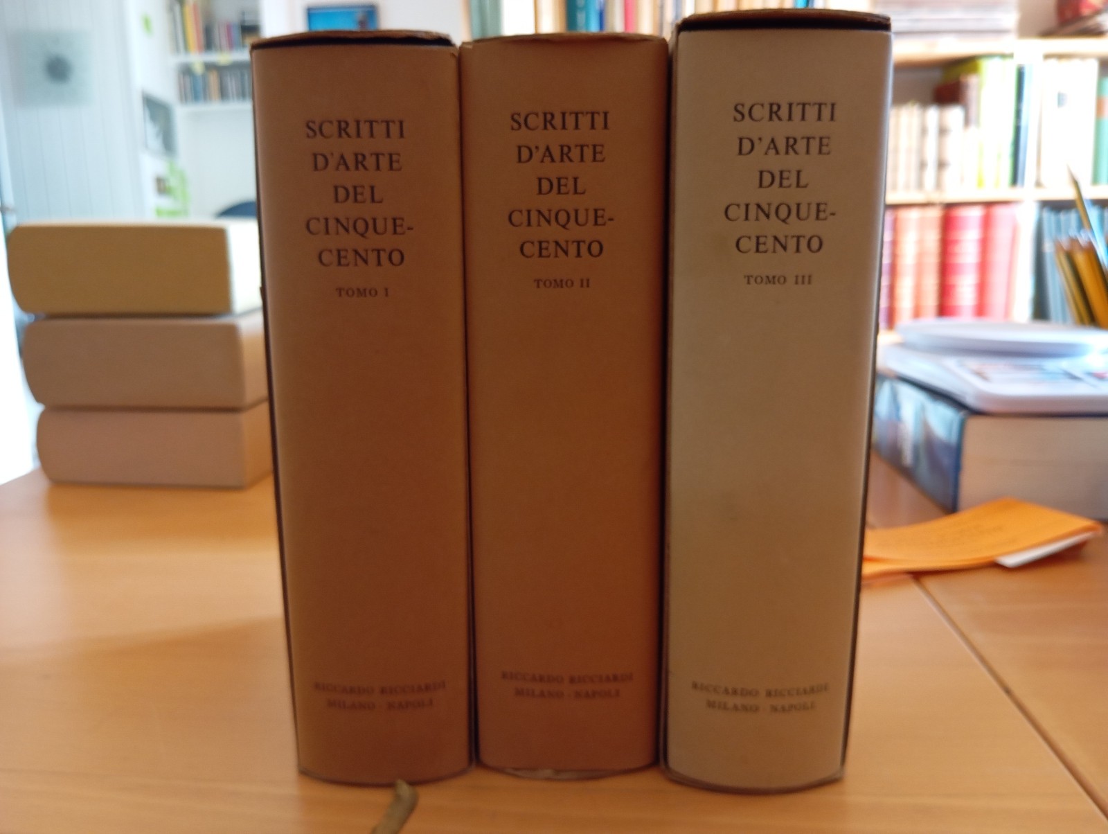 Paola Barocchi, Scritti d'arte del Cinquecento, Ricciardi 1971-77, 3 tomi