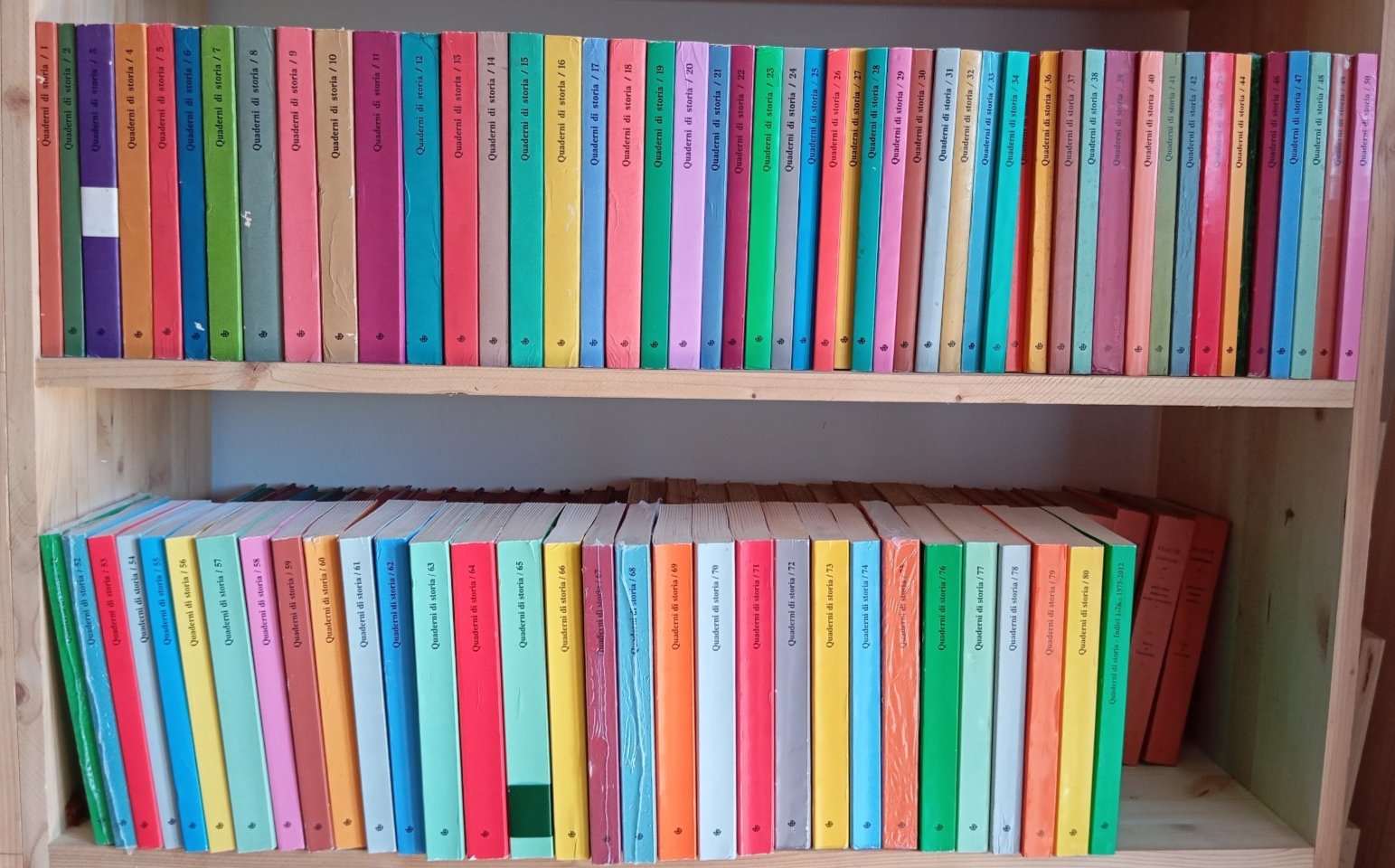 Quaderni di storia, QUARANTA annate, 1975 - 2014, 80 volumi, …