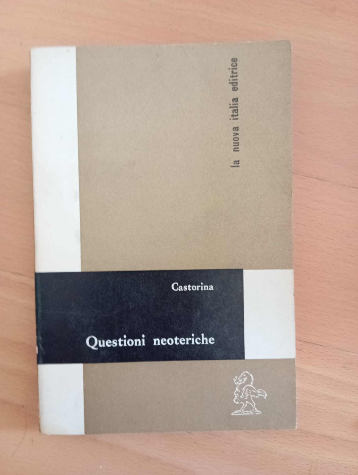 Questioni neoteriche, Emanuela Castorina, La nuova Italia, 1968