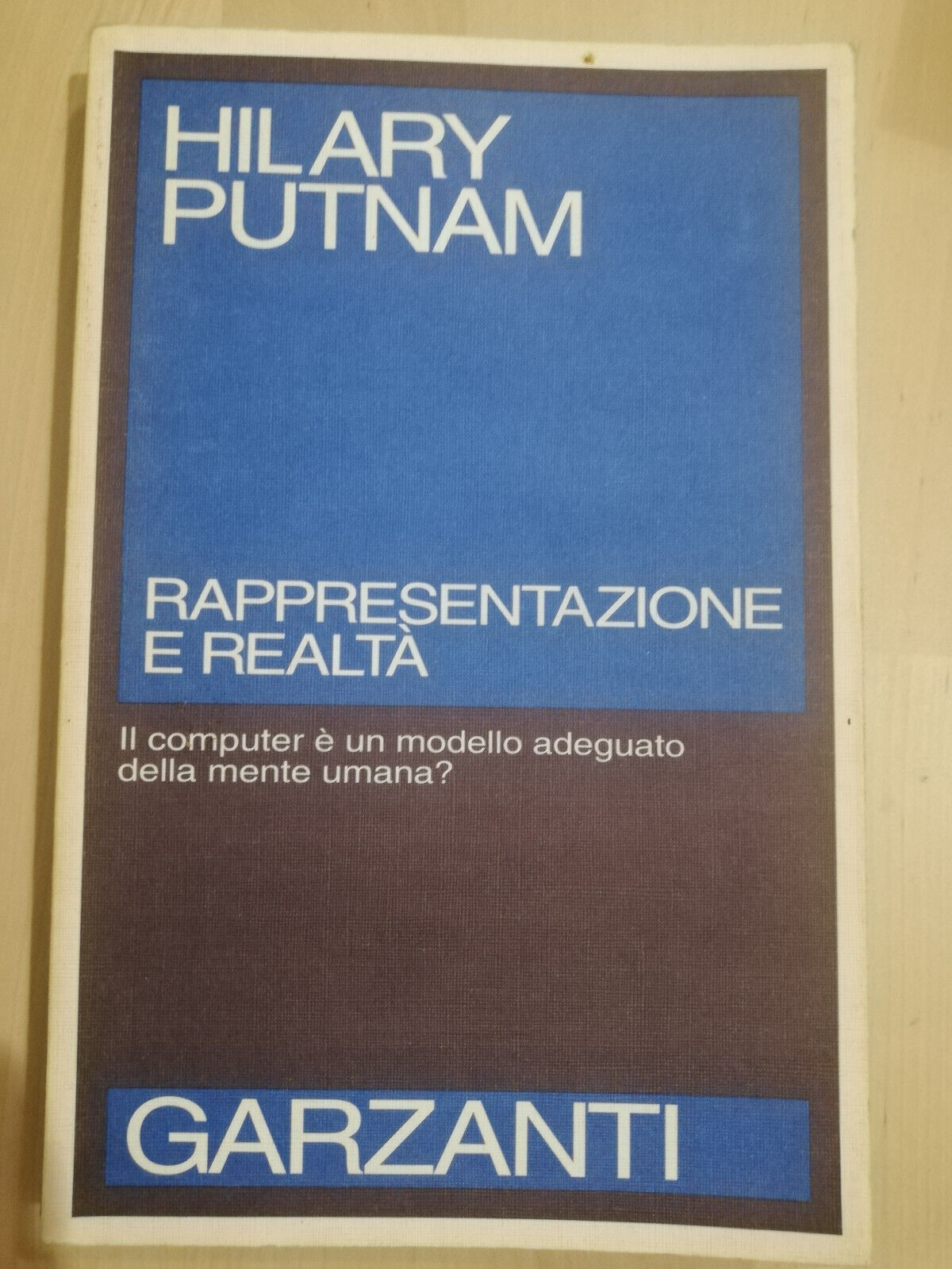 Rappresentazione e realtà, Hilary Putnam, 1993, Garzanti