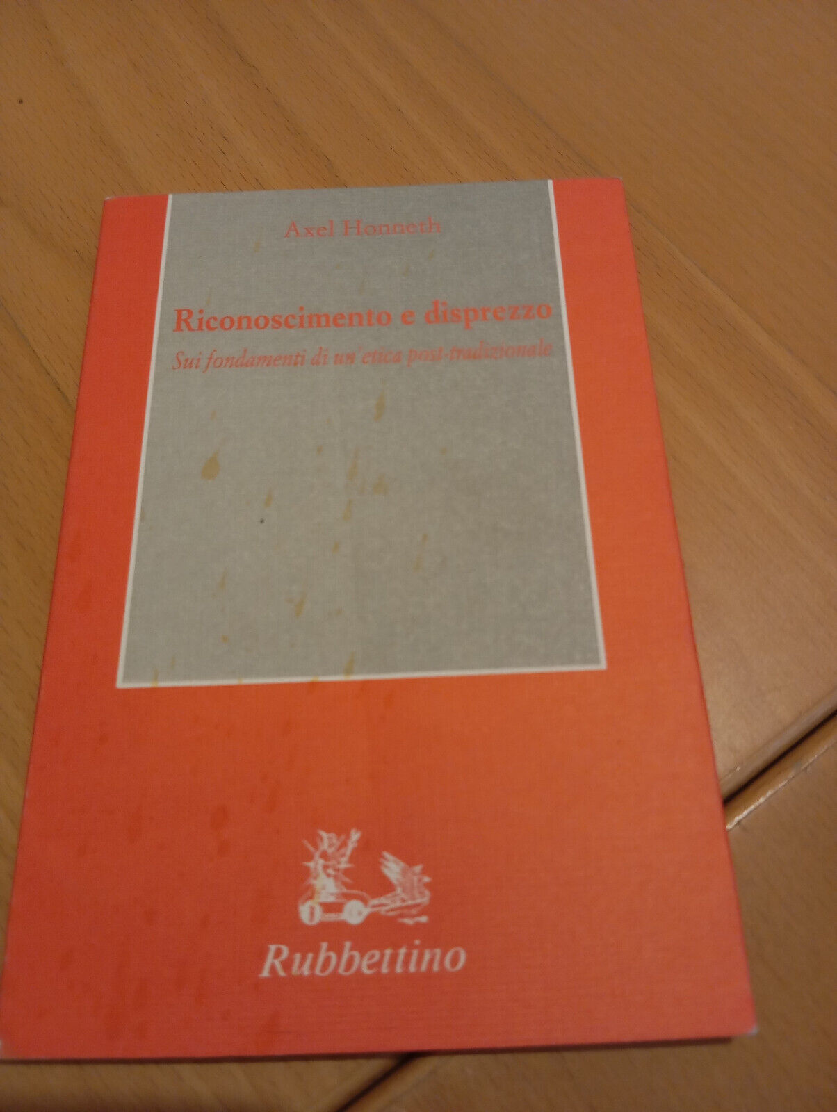 Riconoscimento e disprezzo, Axel Honneth, Rubettino, 1993