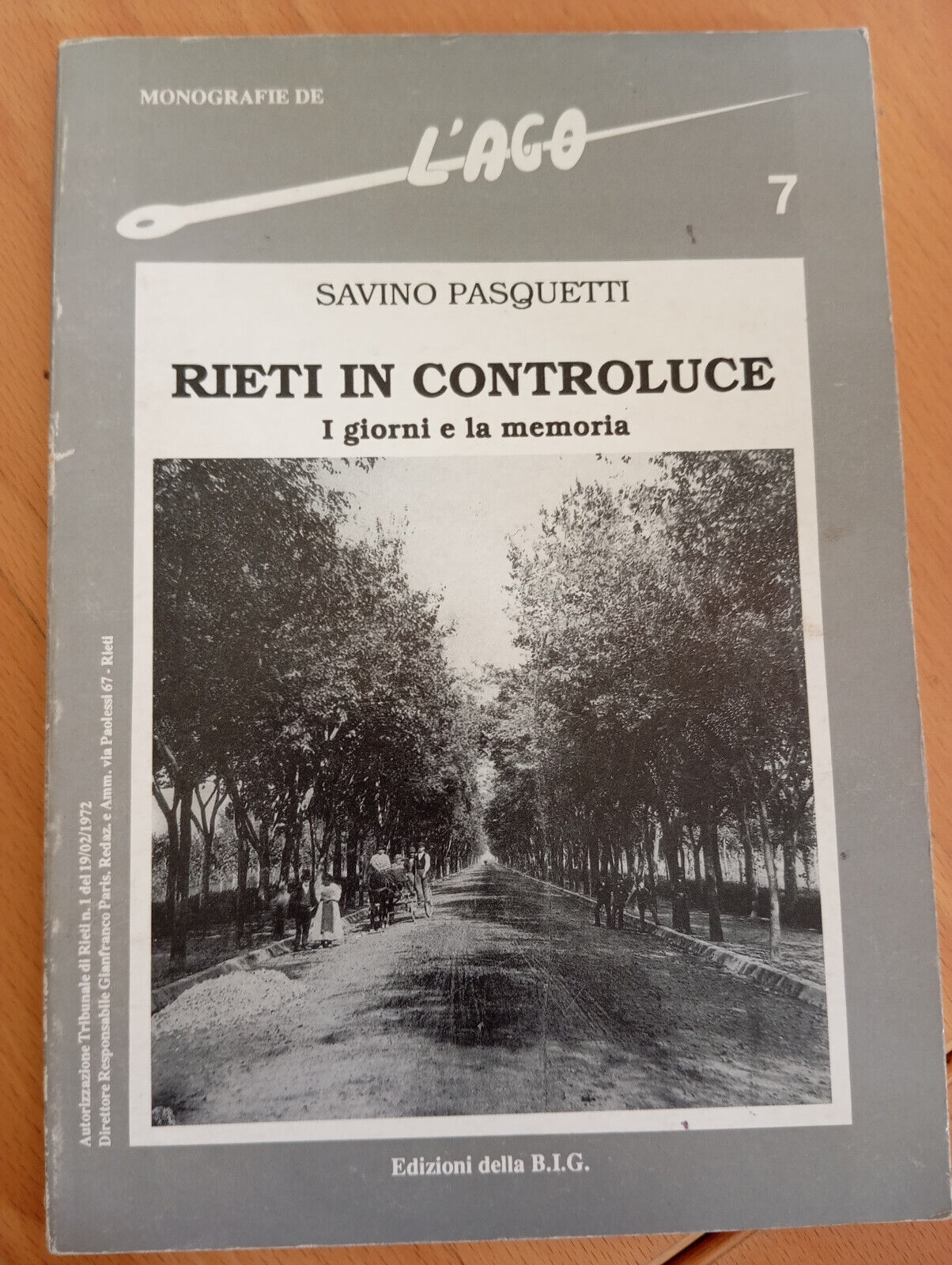 Rieti in controluce. I giorni e la memoria, Savino Pasquetti, …