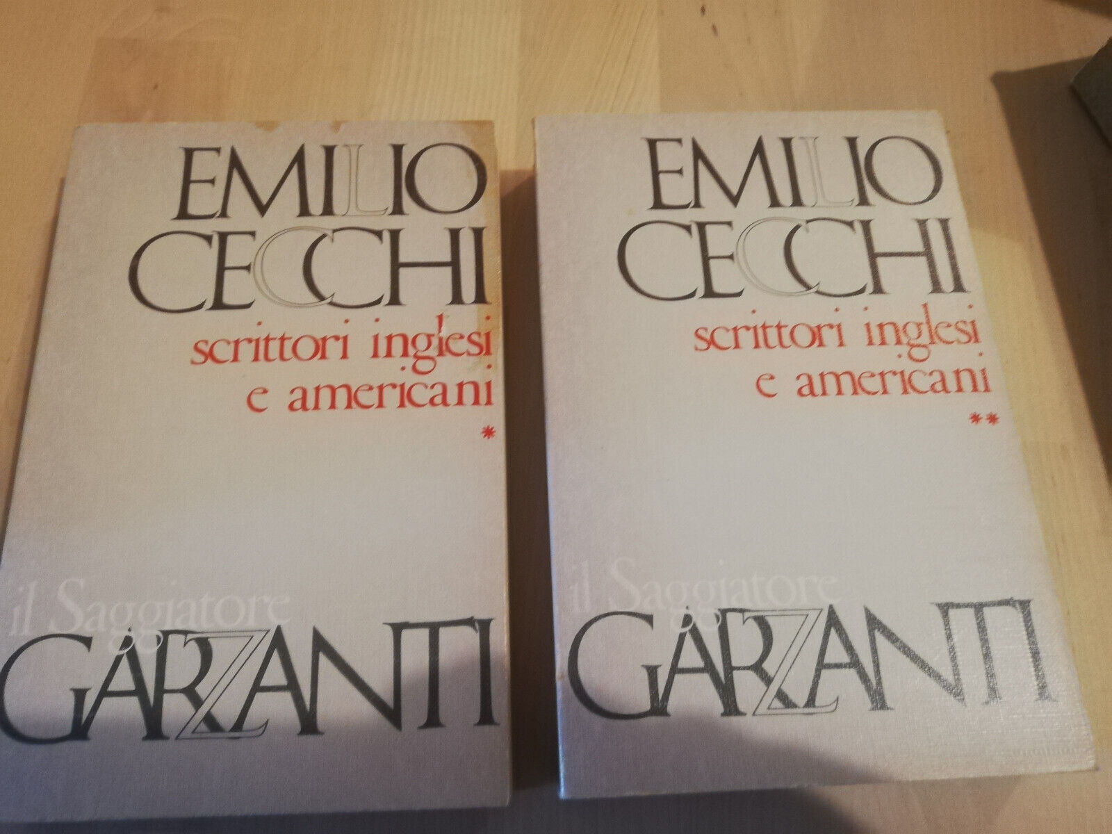 Scrittori inglesi e americani, 2 volumi, Emilio Cecchi, 1976, Garzanti