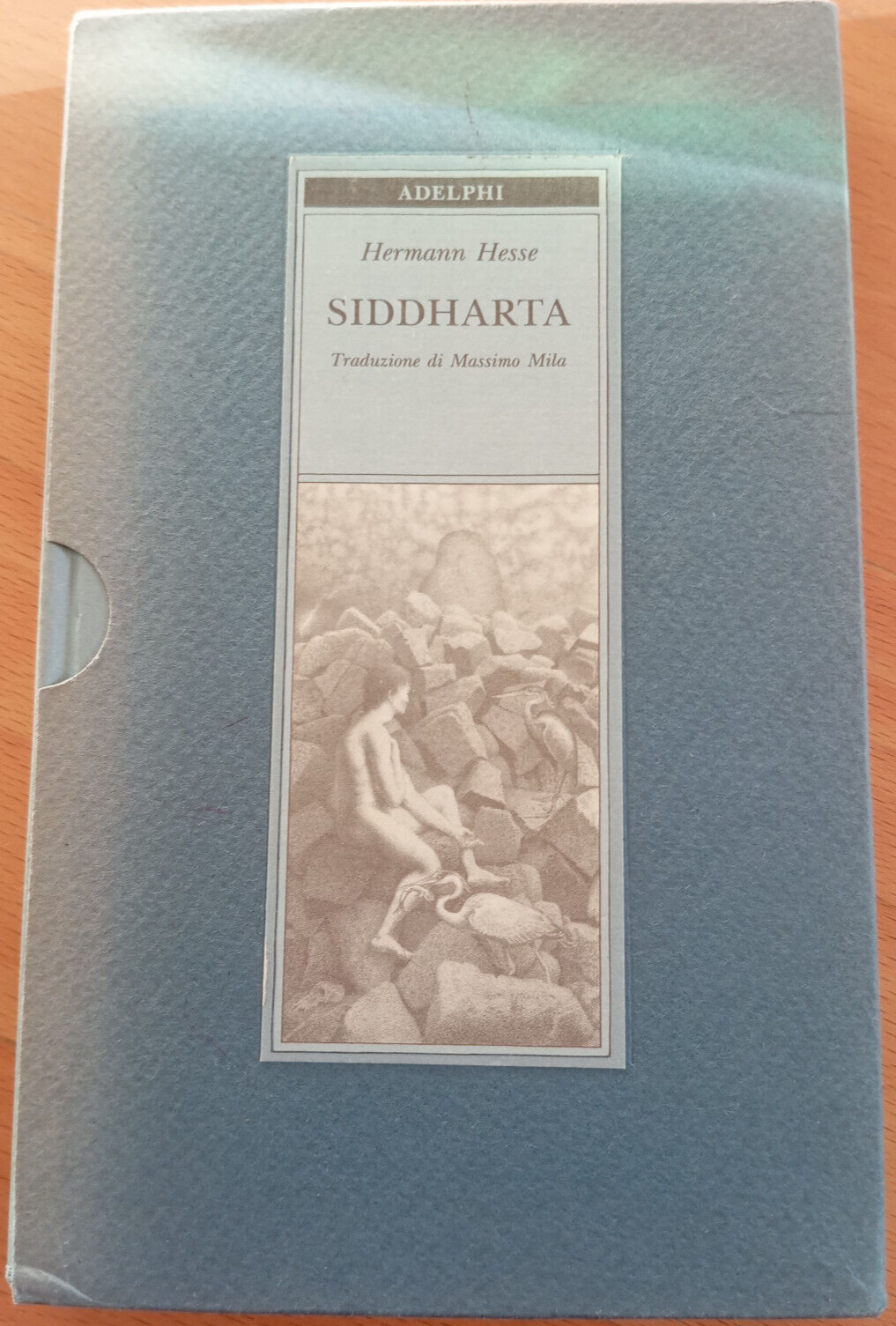 Siddharta, Herman Hesse, Adelphi, 1991 edizione copertina rigida e cofanetto
