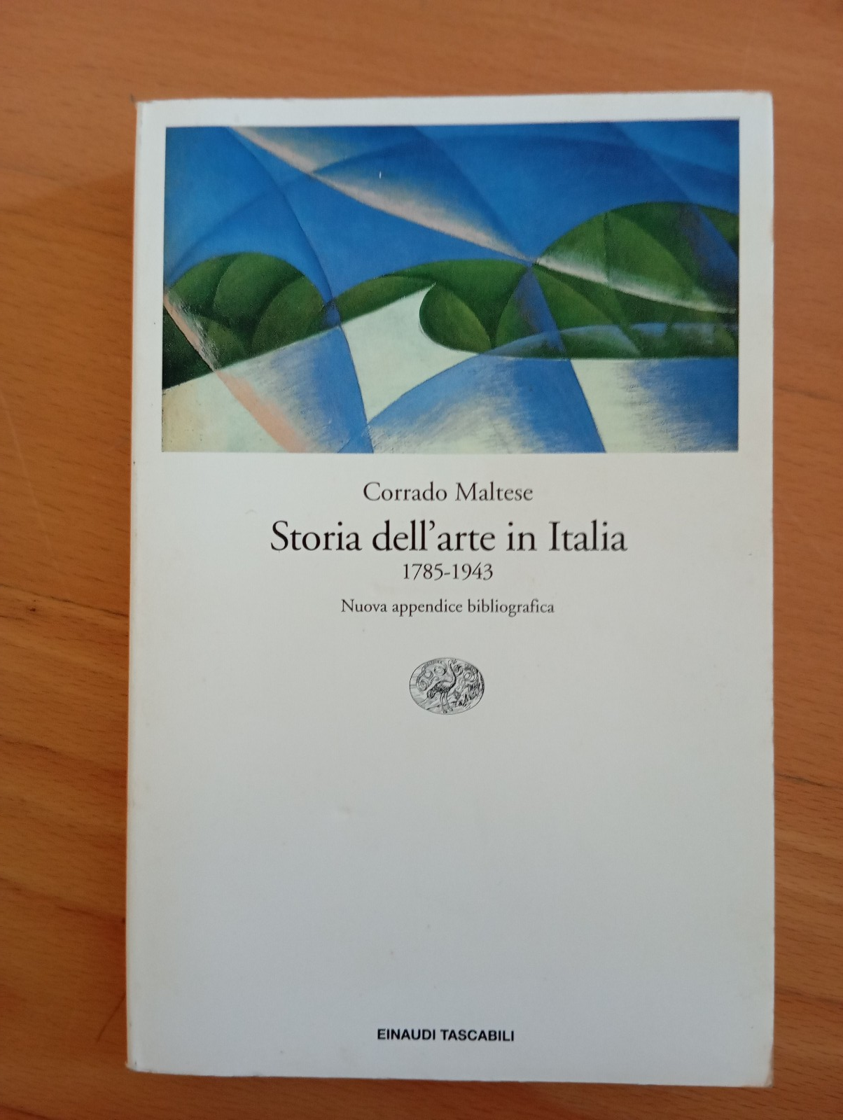 Storia dell'arte di Italia 1785-1943, Corrado Maltese, Einaudi, 1992